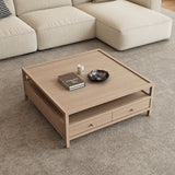 45in 4 Drawers Square Storage Coffee Table