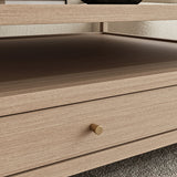45in 4 Drawers Square Storage Coffee Table