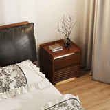 2-Drawer Bedroom Nightstand With LED Lighting