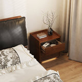2-Drawer Bedroom Nightstand With LED Lighting