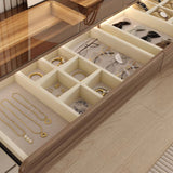 Luxury Extendable Makeup Vanity with Flip-up Mirror&Strip Lights