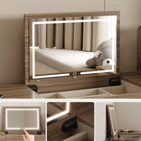 Luxury Extendable Makeup Vanity with Flip-up Mirror&Strip Lights