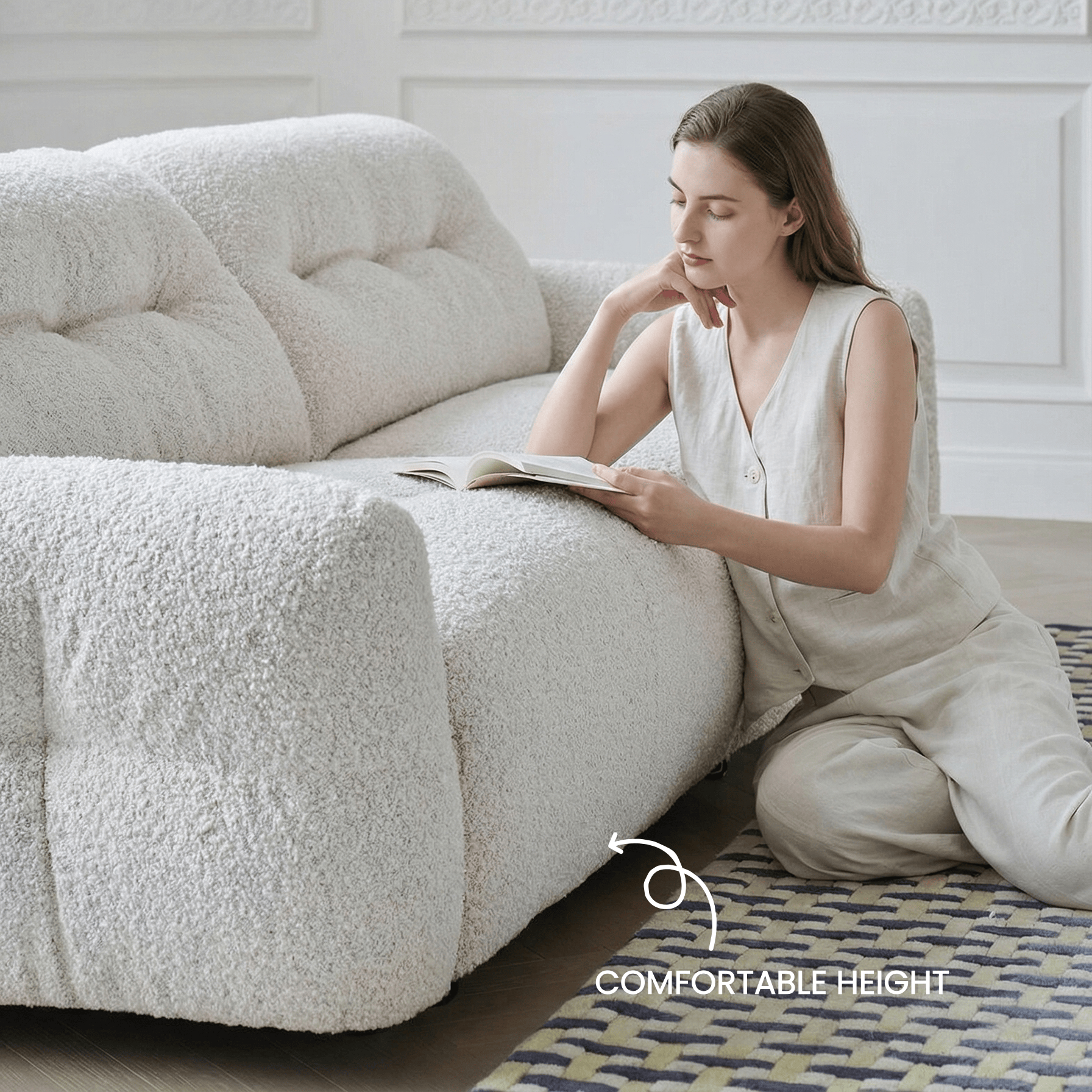Beige(Boucle Fabric)