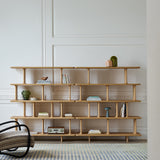 Cube 5-Tier Stack Bookshelf with Modular Open Shelving