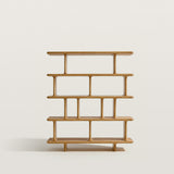 Cube 5-Tier Stack Bookshelf with Modular Open Shelving