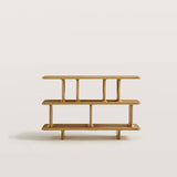 Cube 3-Tier Stack Bookshelf with Modular Open Shelving