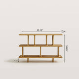 Cube 3-Tier Stack Bookshelf with Modular Open Shelving