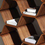 Honeycomb Wave Modular Wall Shelf Geometric Display Shelf