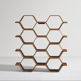 Honeycomb Wave Modular Wall Shelf Geometric Display Shelf