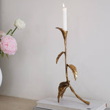 Sculptural Candle Holder Home Decor with Casting Copper Art