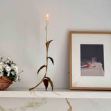 Sculptural Candle Holder Home Decor with Casting Copper Art