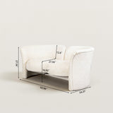 Swivel Sofa Chair Nordic Elegant Curved Accent Chair