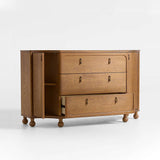 Vintage Entryway Cabinet Hallway Storage Console with Drawers