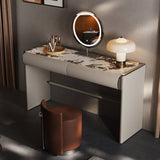 Modern Makeup Vanity with LED Lighted Mirror&Marble Top