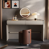Modern Makeup Vanity with LED Lighted Mirror&Marble Top