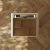Height-Adjustable Makup Vanity Desk with Rolling Wheels