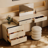 Luxury Italian Style Makeup Vanity with Rectangular Mirror