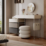 Minimalist 5-Drawer Makeup Vanity with Stainless Steel Legs
