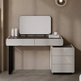 Light Luxury Extendable Makeup Vanity with Large Rectangular Mirror