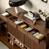 Mid-Century Entryway Shoe Storage Organizer with Large Capacity