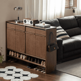 Mid-Century Entryway Shoe Storage Organizer with Large Capacity