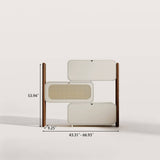 3-Tier Flip-Down Freestanding Rattan Shoe Cabinet for Small Spaces