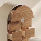Sculptural Arched Storage Cabinet with Asymmetrical Design