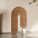 Sculptural Arched Storage Cabinet with Asymmetrical Design