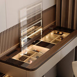 Modern Extendable Makeup Vanity Desk with Lift Mirror