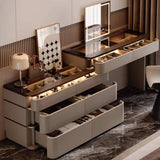 Modern Extendable Makeup Vanity Desk with Lift Mirror