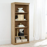 5-Tier Tall Open Bookcase with 3 Adjustable Shelves
