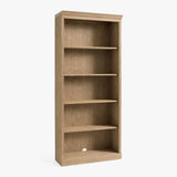 5-Tier Tall Open Bookcase with 3 Adjustable Shelves