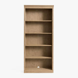 5-Tier Tall Open Bookcase with 3 Adjustable Shelves