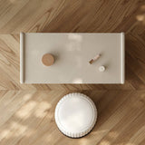 Compact Flip-Top Makeup Vanity Desk with Large Hidden Mirror
