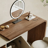 Extendable Makeup Vanity Table with Vinyl Record Design