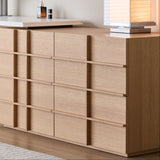 Integrated Makeup Vanity Dresser Cabinet with Chest of Drawers