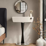 Space-Saving Makeup Vanity with Iron Plate Base for Bedroom