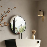 Space-Saving Makeup Vanity with Iron Plate Base for Bedroom