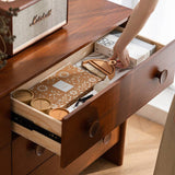 6-Drawer Wood Dresser Storage Cabinet with Vintage Style