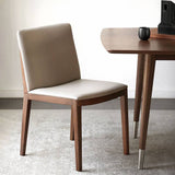 Minimalist Upholstered Dining Chair with Wide Seat