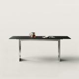 Sintered Stone Dining Table with Hollow Stainless Steel Support