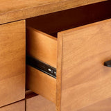 Mid Century Dresser Wooden Storage Cabinet with 6 Drawers