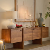 Mid-Century TV Stand Media Console with Ample Hidden Storage