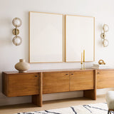 Mid-Century TV Stand Media Console with Ample Hidden Storage