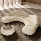 Armless Curved Modular Sofa for Modern Living Room