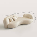 Irregular Wavy Cloud Sofa for Minimalist Living Room