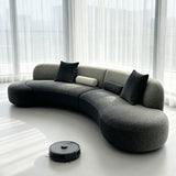 Modular Curved Cloud Sectional Sofa with Two Tone