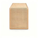 Rattan Woven Wood Bench with Minimalist U-Shape