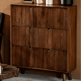 Wooden Storage Cabinet with 9-Cube Removable Drawers