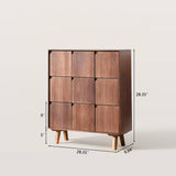 Wooden Storage Cabinet with 9-Cube Removable Drawers